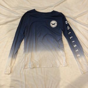 ombré hollister long sleeve tee